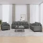 3-piece dark gray fabric sofa set with cushions by , Sofas - Ref: Foro24-3201633, Price: 597,38 €, Discount: %