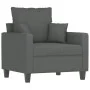 Juego de sofás con cojines 3 piezas tela gris oscuro de , Sofás - Ref: Foro24-3201633, Precio: 597,38 €, Descuento: %