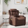 Sillón de masaje reclinable cuero sintético marrón de , Sillones - Ref: Foro24-372436, Precio: 250,16 €, Descuento: %
