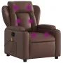 Sillón de masaje reclinable cuero sintético marrón de , Sillones - Ref: Foro24-372436, Precio: 246,76 €, Descuento: %