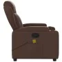 Sillón de masaje reclinable cuero sintético marrón de , Sillones - Ref: Foro24-372436, Precio: 246,76 €, Descuento: %
