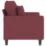 Red fabric 2-seater sofa 120 cm by , Sofas - Ref: Foro24-359265, Price: 193,07 €, Discount: %