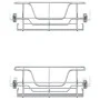 Cestas de alambre extraíbles 2 unidades plateado 45 cm de , Contenedores para utensilios de cocina - Ref: Foro24-358372, Prec...