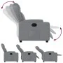 Sillón reclinable de tela gris claro de , Sillones - Ref: Foro24-372403, Precio: 265,24 €, Descuento: %
