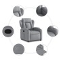 Sillón reclinable de tela gris claro de , Sillones - Ref: Foro24-372403, Precio: 256,25 €, Descuento: %