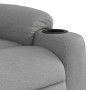 Sillón de masaje reclinable de pie de tela gris claro en Sillones | Comprar online en Foru.es
