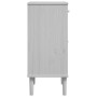 Mesita noche SENJA aspecto ratán madera pino blanco 40x35x80 cm de , Mesitas de noche - Ref: Foro24-358017, Precio: 61,86 €, ...