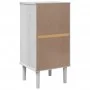 Mesita noche SENJA aspecto ratán madera pino blanco 40x35x80 cm de , Mesitas de noche - Ref: Foro24-358017, Precio: 61,27 €, ...
