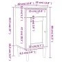 Mesita noche SENJA aspecto ratán madera pino blanco 40x35x80 cm de , Mesitas de noche - Ref: Foro24-358017, Precio: 61,27 €, ...