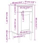 Mesita noche SENJA aspecto ratán madera pino blanco 40x35x80 cm de , Mesitas de noche - Ref: Foro24-358017, Precio: 61,86 €, ...