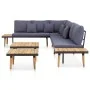 Juego muebles de jardín 5 plazas y cojines madera acacia marrón de , Conjuntos de jardín - Ref: Foro24-46483, Precio: 753,61 ...