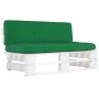 Central sofa made of white impregnated pine wood garden pallets by , Modular outdoor sofas - Ref: Foro24-3066498, Price: 124,...