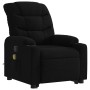 Sillón reclinable de masaje elevable tela negro en Sillones | Comprar online en Foru.es
