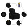 Sillón reclinable de masaje elevable tela negro en Sillones | Comprar online en Foru.es