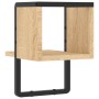 Estante de pared con barra roble Sonoma 20x25x30 cm de , Estantes y estanterías - Ref: Foro24-836274, Precio: 12,69 €, Descue...