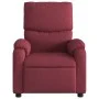 Sillón de masaje reclinable de tela color vino tinto de , Sillones - Ref: Foro24-373425, Precio: 211,70 €, Descuento: %