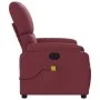 Sillón de masaje reclinable de tela color vino tinto de , Sillones - Ref: Foro24-373425, Precio: 211,70 €, Descuento: %