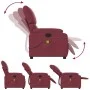 Sillón de masaje reclinable de tela color vino tinto de , Sillones - Ref: Foro24-373425, Precio: 211,70 €, Descuento: %