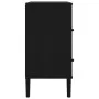 Aparador SENJA aspecto de ratán madera pino negro 80x40x80 cm de , Aparadores - Ref: Foro24-358021, Precio: 93,69 €, Descuent...