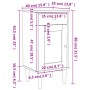 Mesita noche SENJA aspecto ratán madera pino marrón 40x35x80 cm de , Mesitas de noche - Ref: Foro24-358016, Precio: 62,19 €, ...