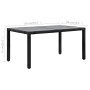 Conjunto de comedor de exterior 7 piezas ratán sintético negro de , Conjuntos de jardín - Ref: Foro24-44087, Precio: 733,56 €...