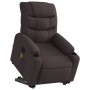 Silla de masaje reclinable de pie de tela marrón oscuro en Sillones | Comprar online en Foru.es