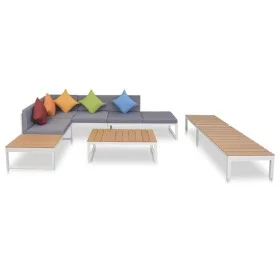5-piece garden furniture set with aluminum and WPC cushions by vidaXL, Garden sets - Ref: Foro24-42870, Price: 958,70 €, Disc...