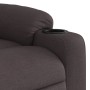 Silla de masaje reclinable de pie de tela marrón oscuro en Sillones | Comprar online en Foru.es