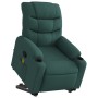 Silla de masaje reclinable de pie de tela verde oscura en Sillones | Comprar online en Foru.es