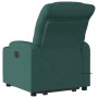 Silla de masaje reclinable de pie de tela verde oscura en Sillones | Comprar online en Foru.es