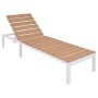 Set de muebles de jardín 5 piezas y cojines aluminio y WPC de vidaXL, Conjuntos de jardín - Ref: Foro24-42870, Precio: 923,65...