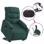 Silla de masaje reclinable de pie de tela verde oscura en Sillones | Comprar online en Foru.es