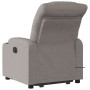 Sillón reclinable de masaje elevable tela gris taupé en Sillones | Comprar online en Foru.es