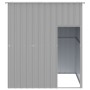 Caseta perros tejado acero galvanizado gris claro 165x153x181cm en Casetas para perros | Comprar online en Foru.es