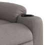 Sillón reclinable de masaje elevable tela gris taupé en Sillones | Comprar online en Foru.es