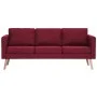 Conjunto de sofás 2 piezas tela color vino tinto de , Sofás - Ref: Foro24-276857, Precio: 759,77 €, Descuento: %