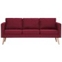 Conjunto de sofás 2 piezas tela color vino tinto de , Sofás - Ref: Foro24-276857, Precio: 772,67 €, Descuento: %