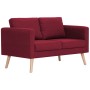 Conjunto de sofás 2 piezas tela color vino tinto de , Sofás - Ref: Foro24-276857, Precio: 772,67 €, Descuento: %