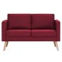 Conjunto de sofás 2 piezas tela color vino tinto de , Sofás - Ref: Foro24-276857, Precio: 759,77 €, Descuento: %