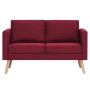 Conjunto de sofás 2 piezas tela color vino tinto de , Sofás - Ref: Foro24-276857, Precio: 772,67 €, Descuento: %