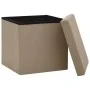 Folding storage stools 2 pcs cappuccino PVC by , Folding stools and chairs - Ref: Foro24-338790, Price: 41,36 €, Discount: %