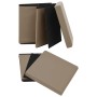 Taburetes de almacenaje plegables 2 uds capuchino PVC de , Taburetes y sillas plegables - Ref: Foro24-338790, Precio: 42,11 €...