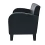 Sofá 2 plazas cuero artificial negro de , Sofás - Ref: Foro24-245587, Precio: 295,47 €, Descuento: %