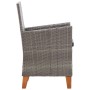Sillas de jardín 2 unidades con cojines ratán sintético gris de , Sillas de jardín - Ref: Foro24-46003, Precio: 180,54 €, Des...