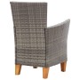 Sillas de jardín 2 unidades con cojines ratán sintético gris de , Sillas de jardín - Ref: Foro24-46003, Precio: 180,54 €, Des...