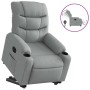 Sillón eléctrico reclinable elevable de tela gris claro en Sillones | Comprar online en Foru.es