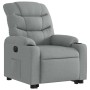 Sillón eléctrico reclinable elevable de tela gris claro en Sillones | Comprar online en Foru.es