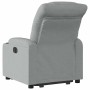 Sillón eléctrico reclinable elevable de tela gris claro en Sillones | Comprar online en Foru.es