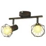 Foco con 2 bombillas de filamento LED estilo industrial negro de , Apliques de techo - Ref: Foro24-242266, Precio: 28,60 €, D...
