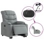 Sillón eléctrico reclinable elevable de tela gris claro en Sillones | Comprar online en Foru.es